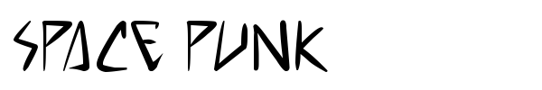 Space Punk font preview